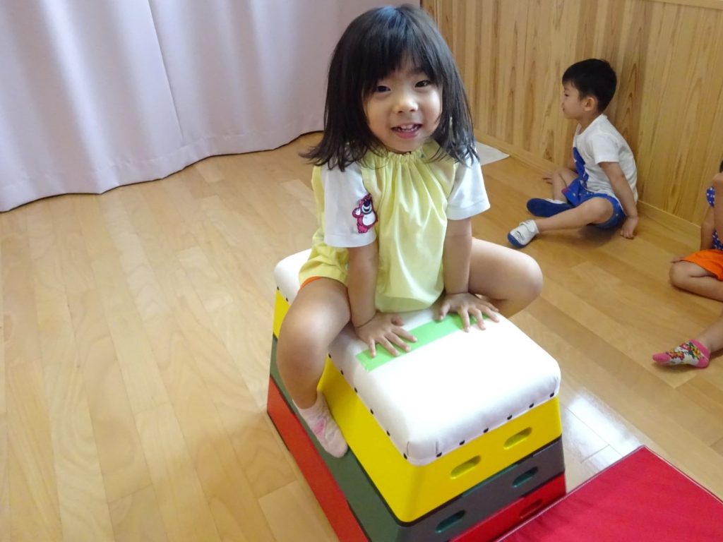 跳び箱に挑戦！！