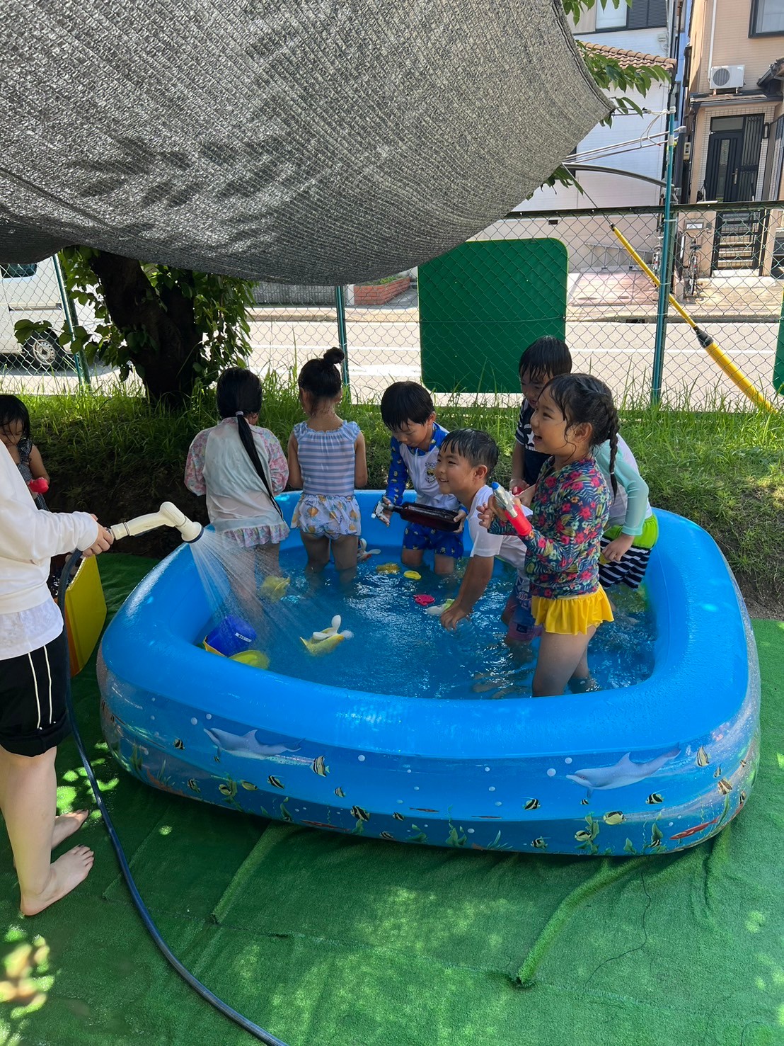 元気いっぱい!水遊び💦